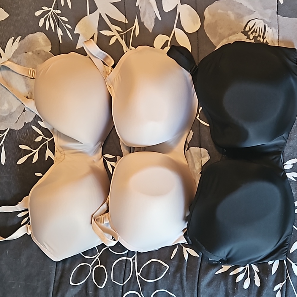 Three Torrid Lightly Lined Balconette Bras
